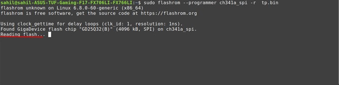 Flashrom Output